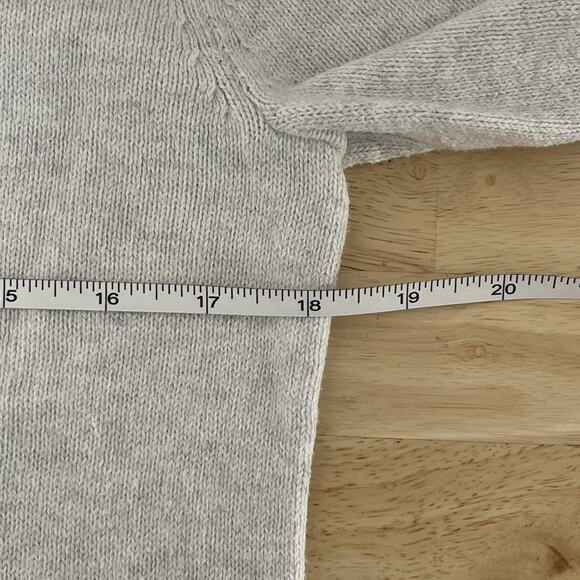 J. Crew Cotton Half-Zip‎ Mens Sweater Light Heather Gray Size Small BF091 Preppy - Picture 5 of 9